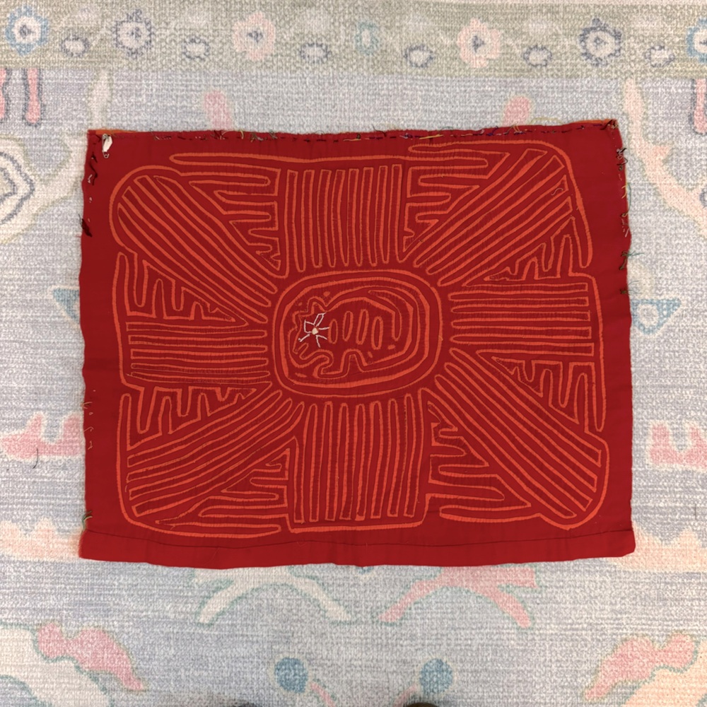 Vintage Handmade Mola Textile Art